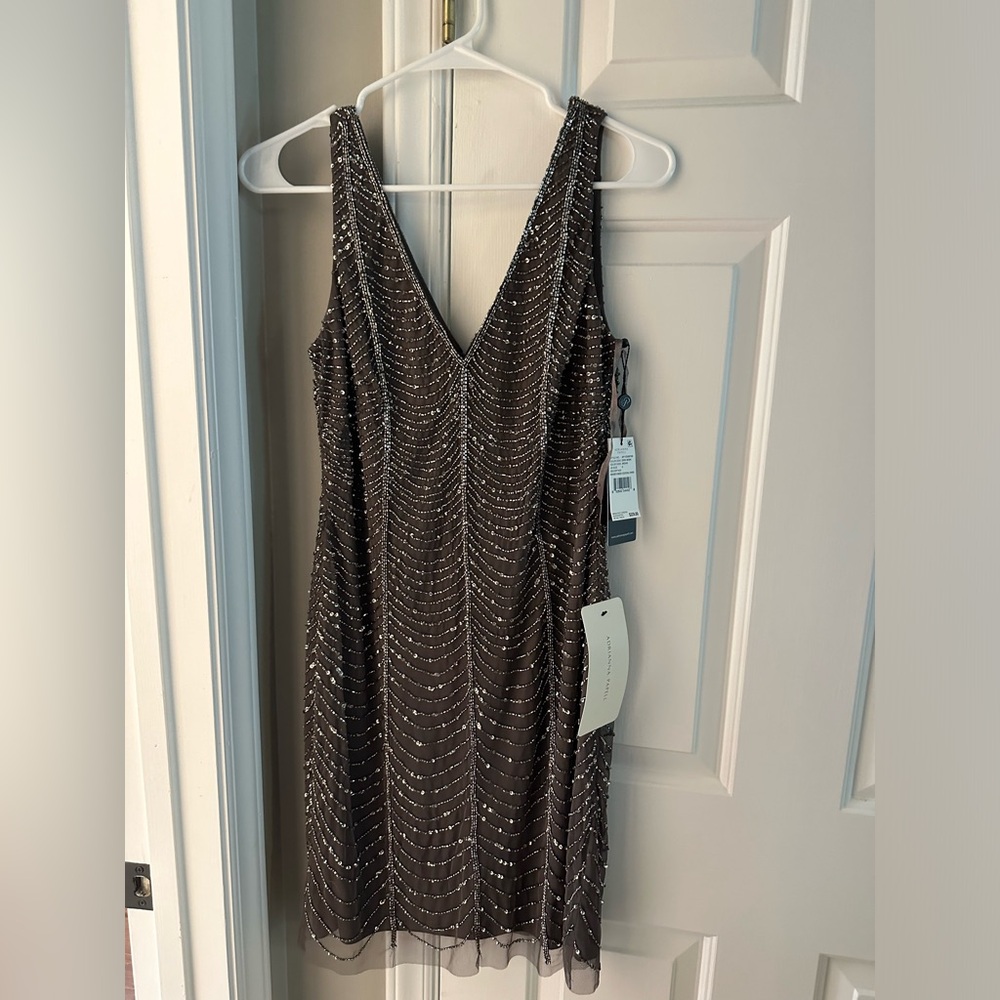 Adrianna Papell Beaded Cocktail Dress